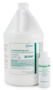 REGIMEN Glutaraldehyde High-Level Disinfectant Activation Required Liquid 1 gal. Jug Max 28 Day Reuse , MC 344