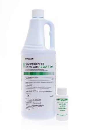 REGIMEN Glutaraldehyde High-Level Disinfectant Activation Required Liquid 32 oz. Bottle Max 14 Day Reuse , 16 Each/Case , MC 339