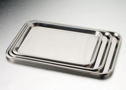 Instrument Tray Flat Stainless Steel 1/2 X 12-1/2 X 19 Inch , Dukal 4264