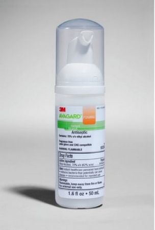 Hand Sanitizer 3M Avagard 50 mL Alcohol (Ethyl) Foaming Pump Bottle 25 Each/Case , 3M 9320A