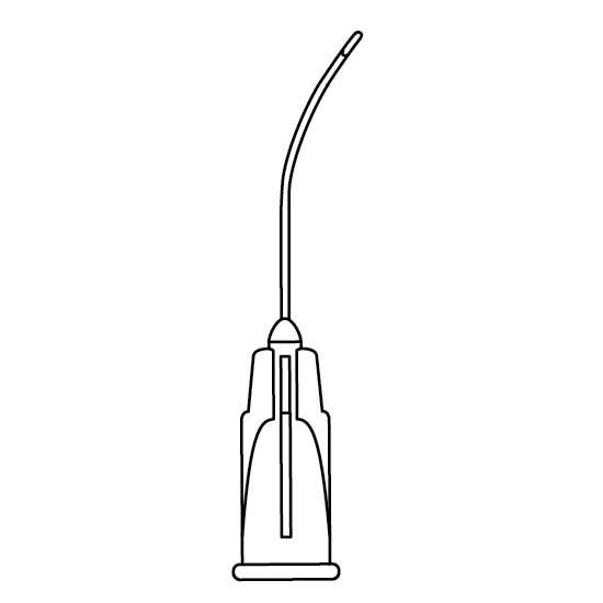 Sauter Nucleus Hydrodissector Cannula BD Visitec Flattened Tip on the Vertical Plane 10/Box , Beaver 585099