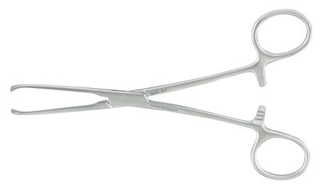 Tissue Forceps Miltex Allis 6 Inch OR Grade German Stainless Steel NonSterile Ratchet Lock Finger Ring Handle Straight 4 X 5 Teeth , Miltex Integra 16-6