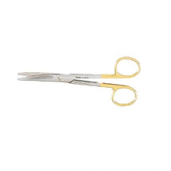 Dissecting Scissors Miltex Mayo 5-1/2 Inch Length Surgical Grade Stainless Steel / Tungsten Carbide NonSterile Finger Ring Handle Curved Blunt/Blunt , Miltex Integra 5-122TC