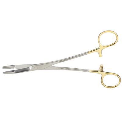 Carb-N-Sert Olsen-Hegar Needle Holder with Suture Scissors, Serrated, 7.5" , Miltex Integra 8-17TC