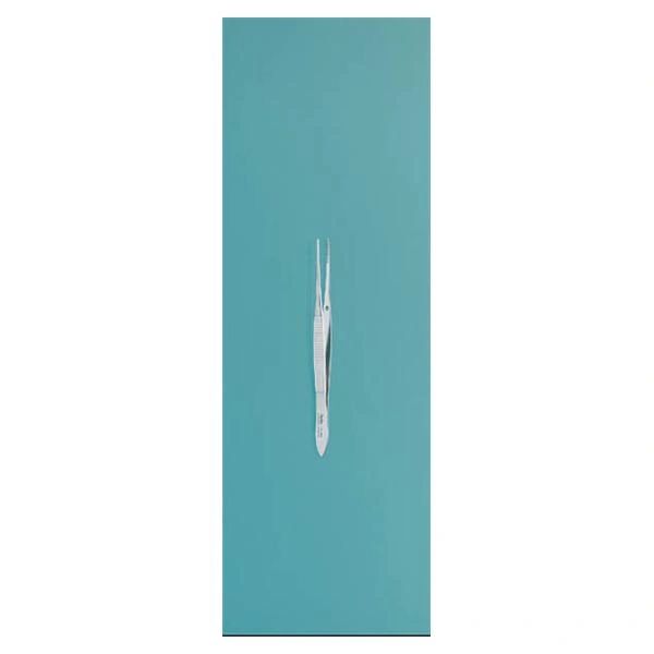 Forcep Dressing 4" 0.8mm Wide Tip Serrated Tips Straight Stainless Steel Standard Eye Autoclavable Reusable Each , Miltex Integra 18-780