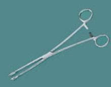 Foerster Sponge Forceps, Straight, Serrated Jaws, Economy, 9.5" , Miltex Integra EG7-600