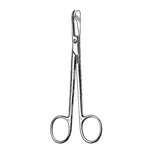 Scissors Stitch Littauer 5-1/2" Straight Standard Stainless Steel Standard Pattern Economy Disposable 12/Package , Miltex Integra EG9-104