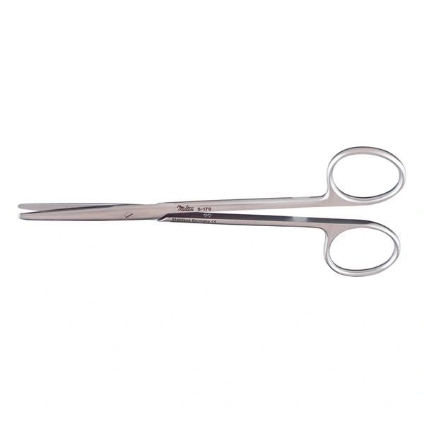 Scissors Metzenbaum 5-1/2" Blunt/Blunt Straight Standard Stainless Steel Standard Pattern Reusable Each , Miltex Integra 5-179