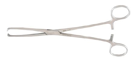 Tissue Forceps Allis-Thomas 8 Inch OR Grade German Stainless Steel NonSterile Ratchet Lock Finger Ring Handle Straight 6 X 7 Teeth , Miltex Integra 16-38