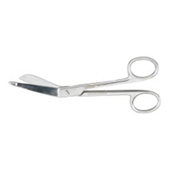 Scissors Bandage Lister Vantage 5-1/2" Blunt Smooth Bent Stainless Steel Finger Loops Each , Miltex Integra V95-504SS