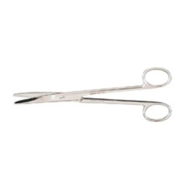 Scissors Dissecting Mayo Vantage 6-3/4" Blunt Smooth Curved Stainless Steel Economy Finger Loops Each , Miltex Integra V95-126