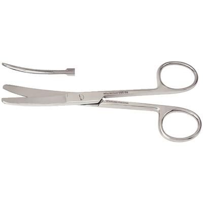 Vantage Operating Scissors, Curved, Blunt/Blunt, 5.5" , Miltex Integra V95-56