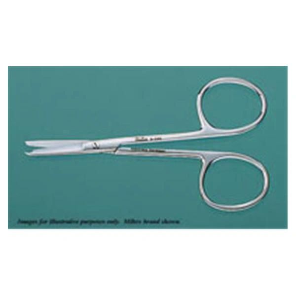 Scissors Stitch Spencer Vantage 3-1/2" Straight Stainless Steel Delicate Finger Loops Each , Miltex Integra V99-100