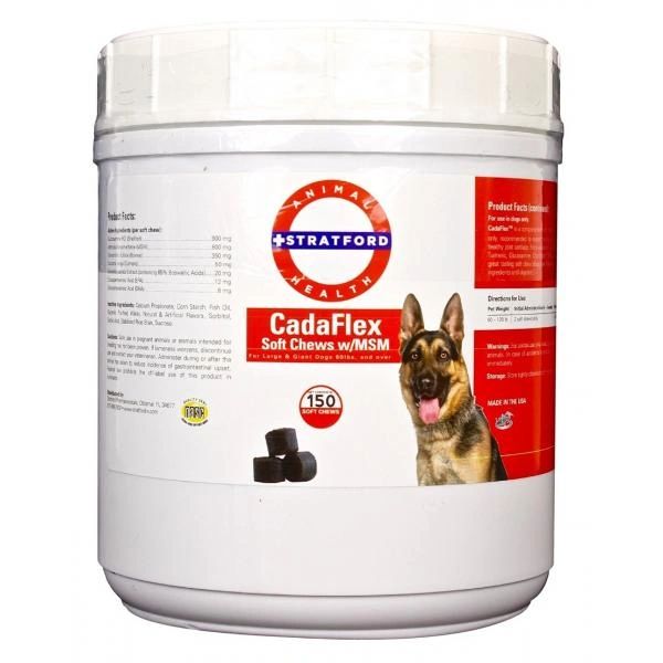 CadaFlex Soft Chews with MSM f or Large and Giant Dogs, 150 Soft Chews , Stratford SP1118