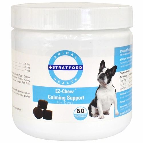 EZ-Chew Calming Support for Dogs, 60 Soft Chews ,Stratford SP1139