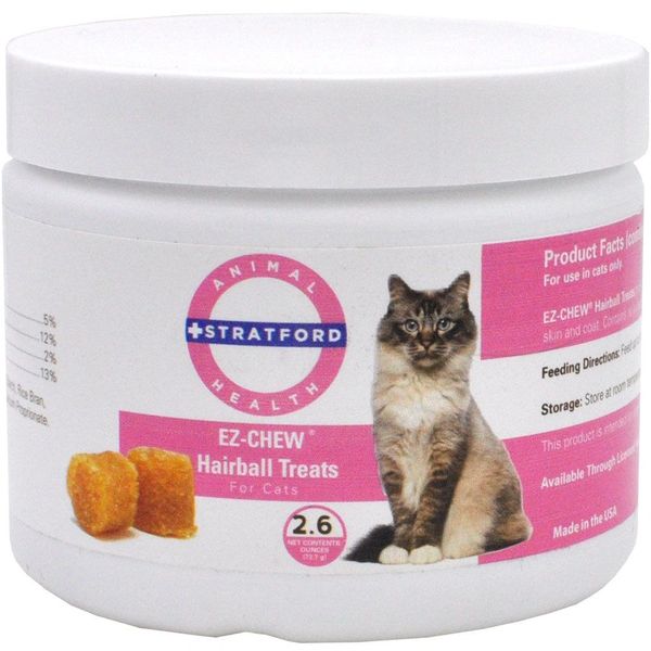 EZ-Chew Hairball Treats for Cats, 2.6oz , Stratford SP1089