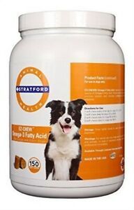 EZ-Chew Omega-3 Fatty Acid for Large and Giant Dogs, 150 Soft Chews , Stratford SP10981