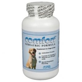 Comfort Geriatric Formula Antioxidant Supplement for Dogs and Cats, 100 Tablets , Kala 5225