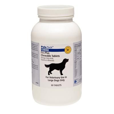 Canine F.A./Plus Large Dog, 60/Bottle , PALA-TECH 900360