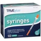 TRUEplus Insulin Syringes 30G 1cc 5/16" - BX 100 , 10 Box/Case , Trividia 56151-1722-01