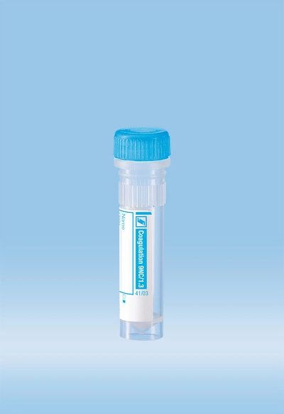 Blood Collection Micro Tube, Light Blue Top , 100/Pack , Sarstedt 41.1350.105