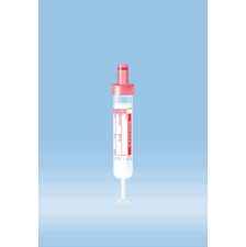 S-Monovette Blood Collection Tube, Red Top, 1.2mL Draw,50/Pack , Sarstedt 06.1663.100