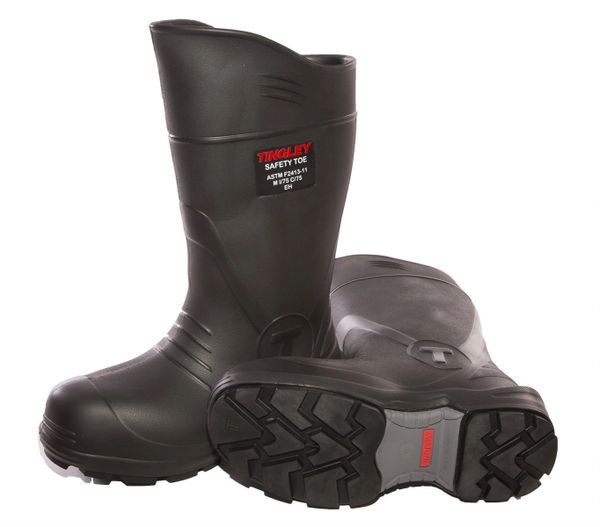 Flite Safety Toe Boot with Cleated Outsole 11 , Tingley Rubber 27251.11