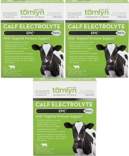 Epic Calf Electrolyte with Targeted Immune Support, 66gm Packets , 4 Packs/case , Tomlyn 079-442054