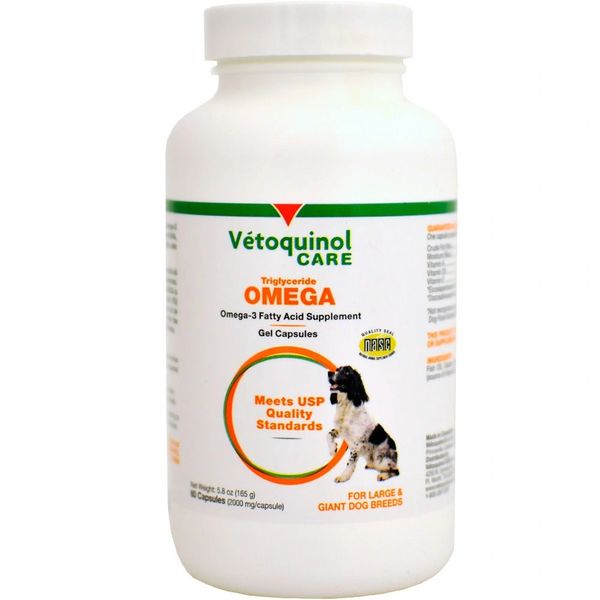 Triglyceride Omega Small Breed Capsules 250/Bottle , VETOQUINOL 410498