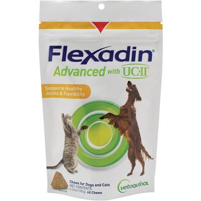 Flexadin Advanced with UCII Chewables 60/Pkg , VETOQUINOL 439516