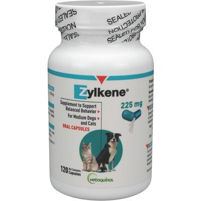 Zylkene Capsules 225 mg ,120/Bottle , VETOQUINOL 443964