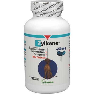 Zylkene Capsules 450 mg , 120/Bottle , VETOQUINOL 443965