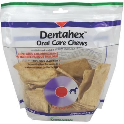 Dentahex Oral Care Chews Medium, 30/Pkg, VETOQUINOL 455321