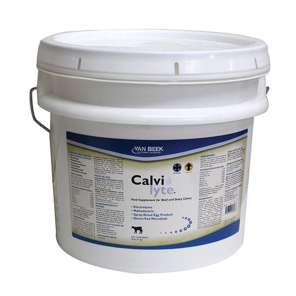 Calvilyte Feed Supplement for Beef and Dairy Cattle, 20lb Pail , Van Beek Natural Science 213315