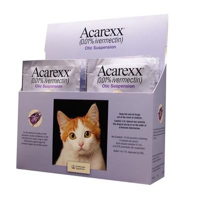 Acarexx Otic Suspension , 12/Pkg , 10 Pack/Case , Vedco 449711000