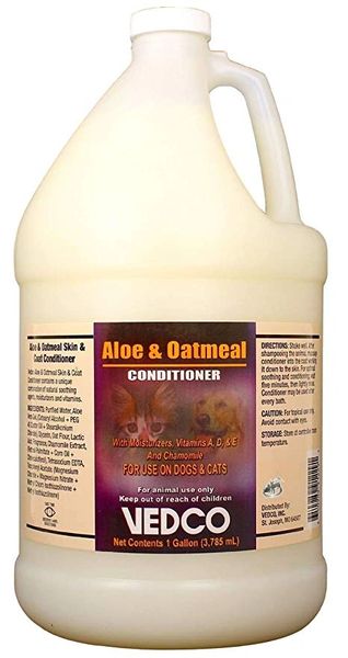 Aloe and Oatmeal Skin and Coat Conditioner, 1 Gallon , 4/case ,Vedco 9896-2429