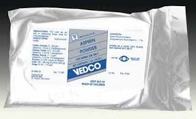 Aspirin Powder, 1lb , 25/Case, Vedco 263-26-Case