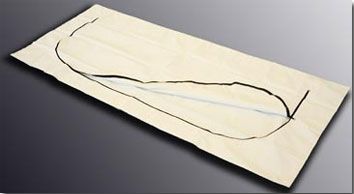 Post Mortem Bag EnviroMed-Bag 40 X 96 Inch X-Large Vinyl Zipper, Curved BAG, BODY ENVIRO MED XLG W/3 ID TAGS (12/CS) , LDI EMD2-4096A