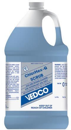 ChlorHex-Q Scrub Skin and Wound Cleanser, 1 Gallon , Vedco 22529