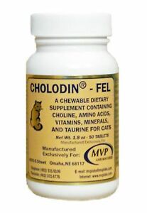 Cholodin - FEL Chewable Dietary Supplement for Cats, 50 Tablets , Vedco CHLO-FELI