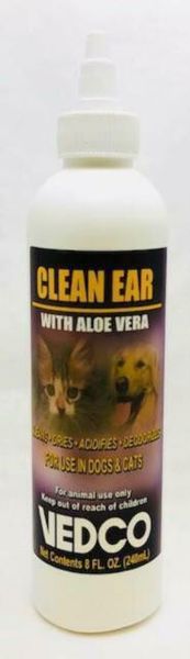 Clear Ear with Aloe Vera, 8oz , 12/Case , Vedco 9896-2224