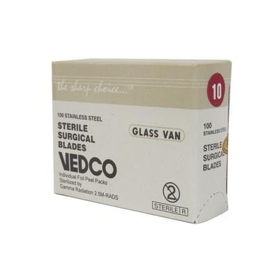 Stainless Steel Blades #10, 100/Pkg , VEDCO MYCO-0014