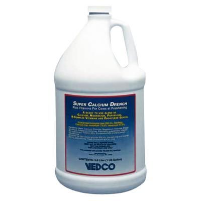 Super Calcium Drench Plus Vitamins for Cows at Freshening, 1 Gallon , Vedco VETP-0001