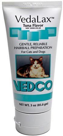 VedaLax Hairball Prevention for Cats and Dogs, Tuna Flavor, 3oz , Vedco AAHI-0002