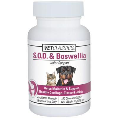 S.O.D. and Boswellia Joint Support for Dogs and Cats, 150 Chewable Tablets , GARMON 33333542