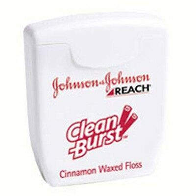 Clean Burst Dental Floss, Cinnamon, Trial Size, 5 yds, 144/cs , J&J 009624