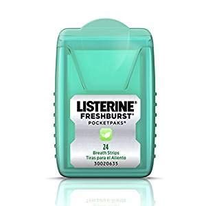 J&J LISTERINE POCKET PACKS Breath Strips, Fresh Burst, 24/pk, 6 pk/cs , J&J 36502