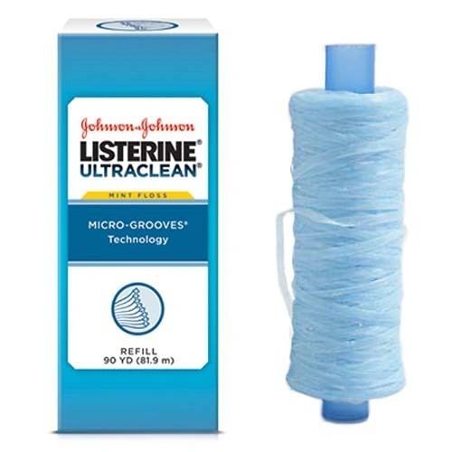 J&J LISTERINE DENTAL FLOSS Ultra Clean, 90 yds, 24/cs , J&J 44032