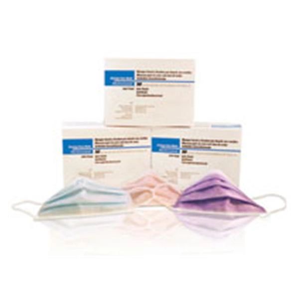 Earloop Face Mask Lavender Disposable Latex Free ASTM Level 1 ,50/Box , Richmond 400509