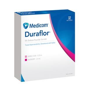 Sodium Fluoride Varnish, Raspberry, 0.4mL Unit Dose, 32/bx , Medicom 1011-RB32